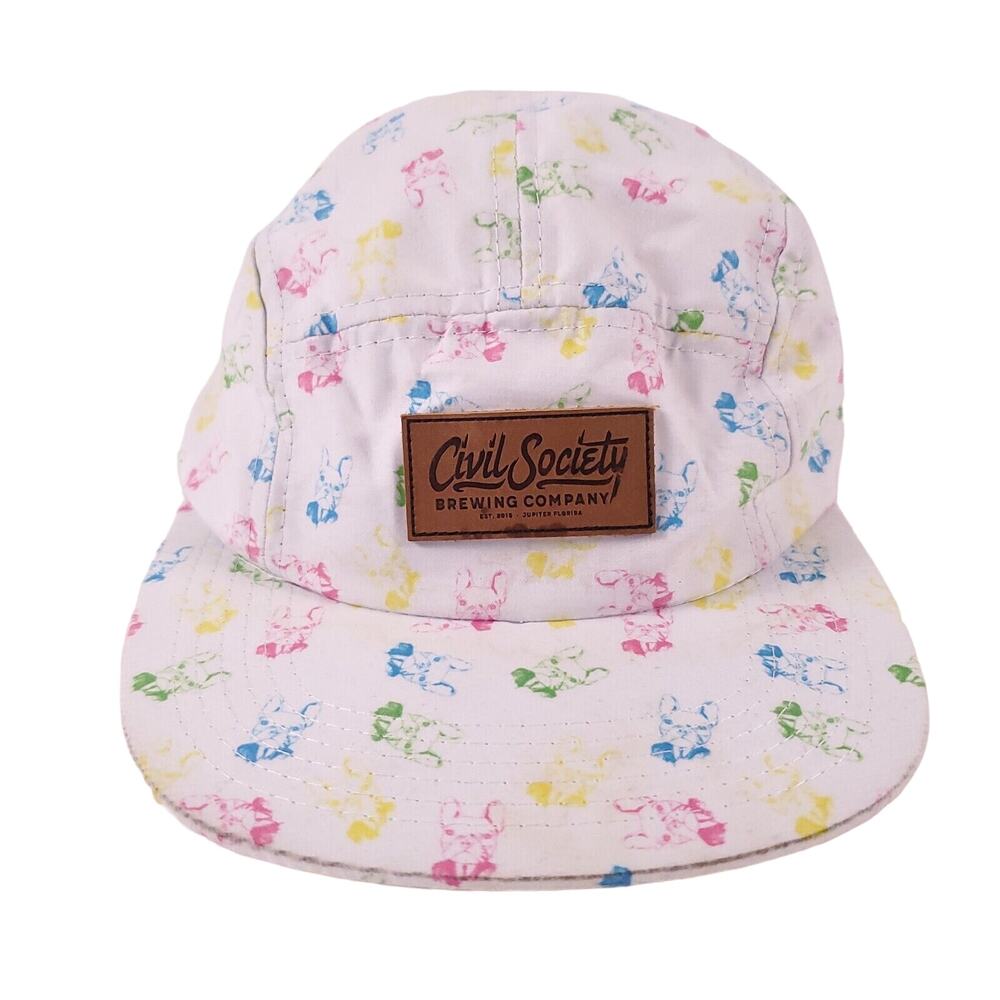 Civil Society Brewing Brist One Colorful French Bulldog Adjustable Baseball Hat
